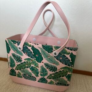 Bogg Bag with Palm Leaf Design - Extra Large